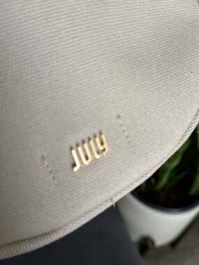July Everyday Crescent Crossbody Bag in Natural Canvas